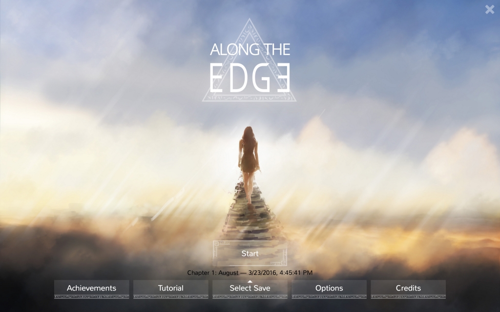 Along the Edge - Screenshot Title-Screen